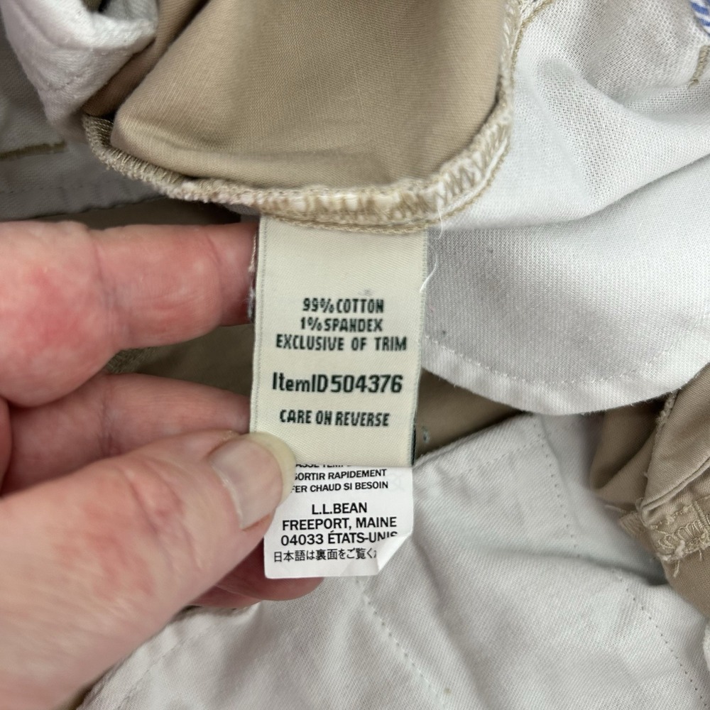 LL Bean Favorite Fit Shorts Womens 22W Khaki Bermuda Chino Momcore Americana - Picture 6 of 9